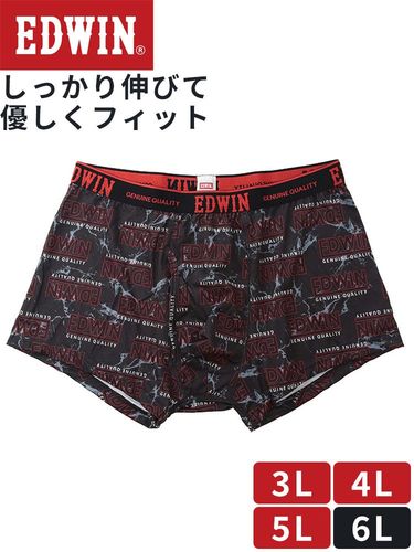 ボクサーパンツ メンズ 大きいサイズ ストレッチ キャップ総柄 前閉じ