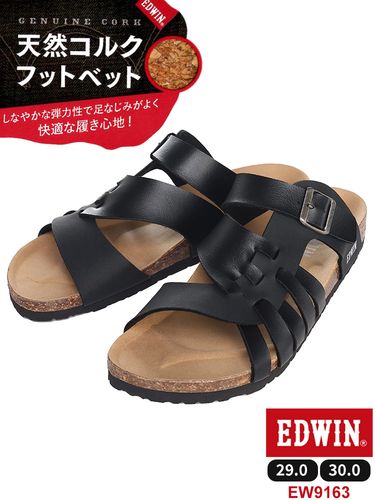 大きいサイズ メンズ EDWIN (エドウィン) 天然コルク ダブルベルト