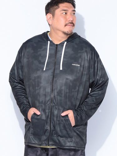 パーカー 長袖 メンズ 大きいサイズ UVカット ドライ ストレッチクロス