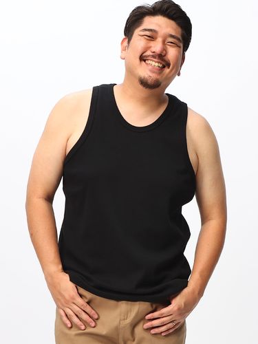 ノースリーブシャツ 汗染み軽減 天竺 無地 クルーネック トップス