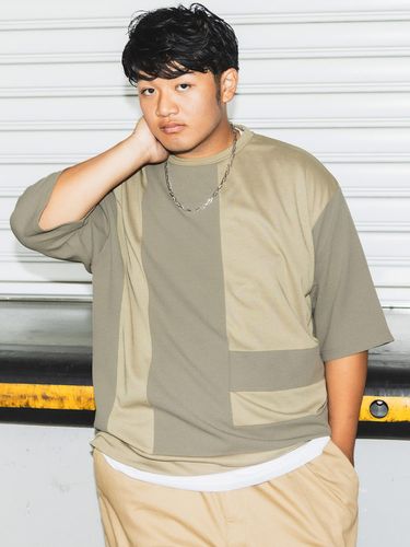 5分袖 Tシャツ タンクトップ 2枚セット カットジョーゼット