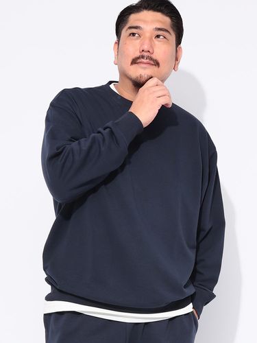 トレーナー もちもち ストレッチ スニーカー刺繍 クルーネック