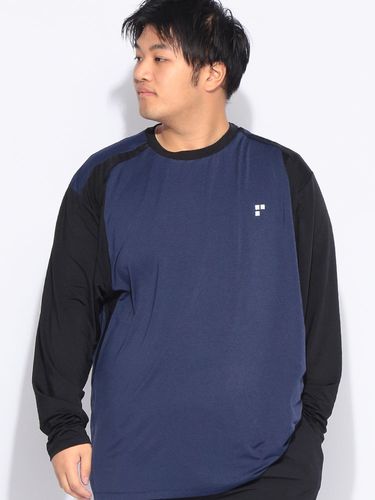 長袖 Tシャツ ストレッチ ベア天竺 グラデーション トップス ロンT