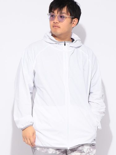 パーカー 長袖 総柄 メンズ 大きいサイズ ドライ ストレッチ UVカット