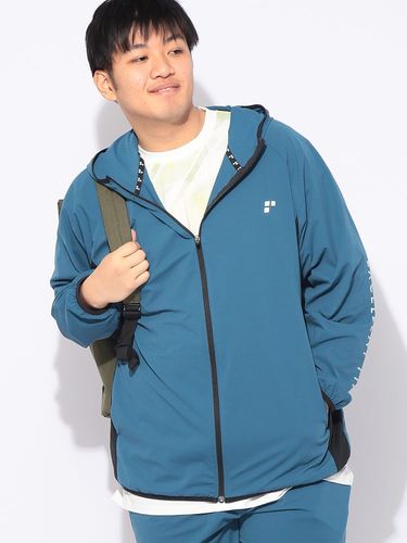 パーカー 長袖 総柄 メンズ 大きいサイズ ドライ ストレッチ UVカット