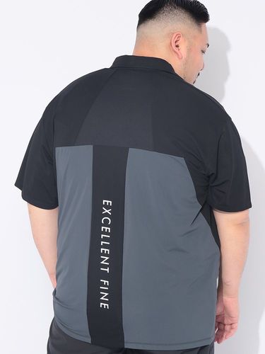 ポロシャツ 半袖 無地 メンズ 大きいサイズ 快ラクWEAR DRYリップル