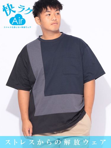 FAT ANIMALS クジラ総柄プリント クルーネック 半袖 Tシャツ (B＆T