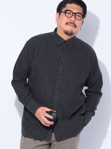 オーバーシャツ ウールライク ポケット アウター ジャケット シャツ