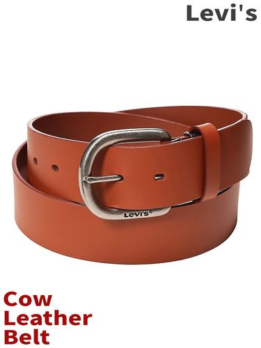 Levi's (リーバイス) レザーベルト 念引き カラーベルト 牛革 本革