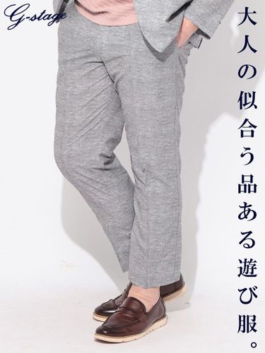 ノータック パンツ ストレッチ ボンディング スラックス ボトムス