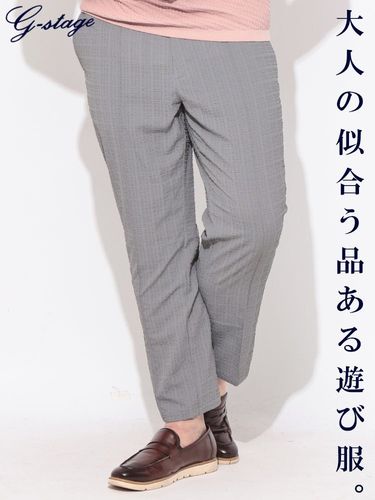 ノータック パンツ ストレッチ ボンディング スラックス ボトムス