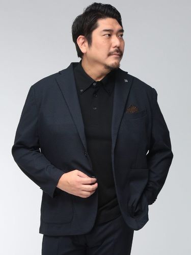 テーラードジャケット メンズ 大きいサイズ ダイヤゴナル ダブル 6つ