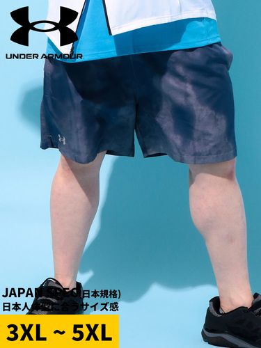 UNDER ARMOUR (アンダーアーマー) LOOSE 裏メッシュ ロゴ刺繍 ショート
