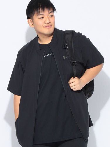 トラックジャケット シルバージェルロゴプリント ストレッチダンボール