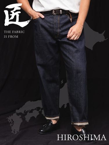 デニムパンツ SAKAZEN別注 ジップフライ ユーズド CORDURA ストレート