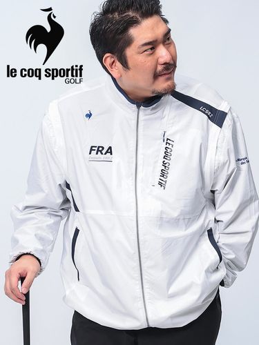 ナイロンジャケット 切替配色 ロゴ刺繍 フード付き アウター ブルゾン