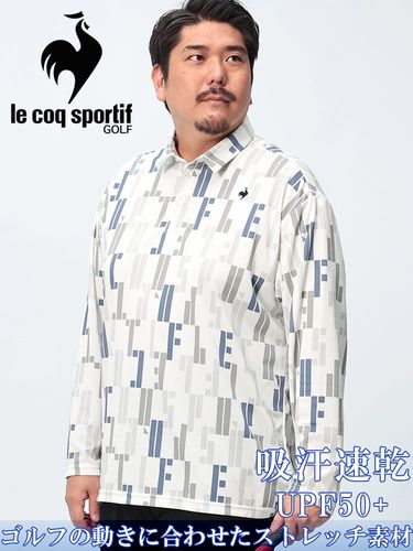長袖 ポロシャツ ドライ ストレッチ ジャガード トップス ゴルフ