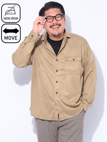 オーバーシャツ ウールライク ポケット アウター ジャケット シャツ