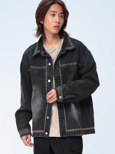 S＆SONS (エスアンドサンズ) 合成皮革 シングル ライダース ジャケット