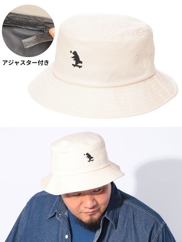 バケットハット デニム ブラックタグ 帽子 ツバ付き 日よけ 大きい