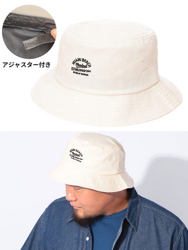 バケットハット デニム ブラックタグ 帽子 ツバ付き 日よけ 大きい