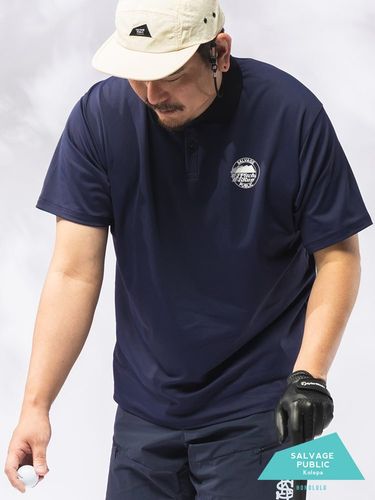 ハーフジップ カットソー GOLF ストレッチ セーターライク トップス
