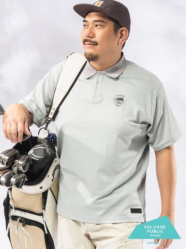 ハーフジップ カットソー GOLF ストレッチ セーターライク トップス