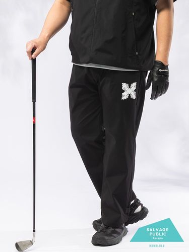 ロングパンツ GOLF ロゴ刺繍 ダブルニット 3L-6L ボトムス ゴルフ
