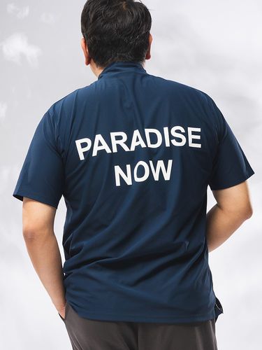Tシャツ ロンT レイヤードセット 吸汗速乾 ハーフジップ トップス