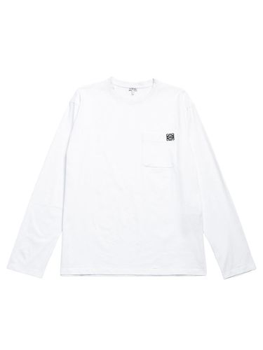 LOEWE (ロエベ) アナグラム刺繍 ポケット クルーネック 半袖 Tシャツ