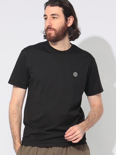 STONE ISLAND (ストーンアイランド) 胸ロゴ クルーネック 長袖 T