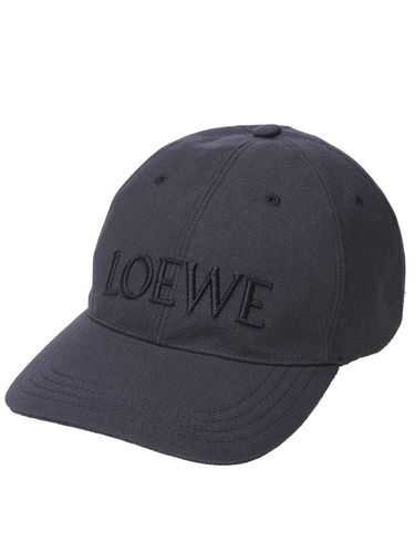 LOEWE (ロエベ) ロゴ刺繍 キャンバス ベースボールキャップ