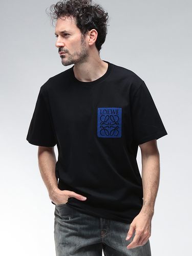 LOEWE ブラック Tシャツ ロゴ刺繍 ロエベ ロゴ アナグラム T- シャツ ブラック - ロエベ | THÉM