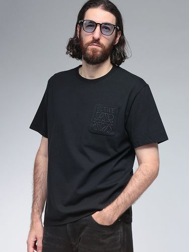 LOEWE (ロエベ) アナグラム刺繍 クルーネック 半袖 Tシャツ