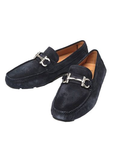 フェラガモ 未使用 モカシン スリッポン レザーシューズ 7ハーフ Salvatore Ferragamo (サルヴァトーレフェラガモ) メンズ ドライビング