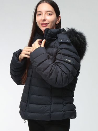 PYRENEX (ピレネックス) レディース ダウンジャケット ロゴ フード着脱
