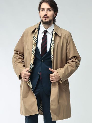 BURBERRY (バーバリー) メンズ コート マルチカラーチェック フロント