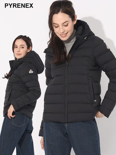 PYRENEX ブラック フード付きダウンジャケット Pyrenex PYRENEX | ピレネックスウォータープルーフ フーデット