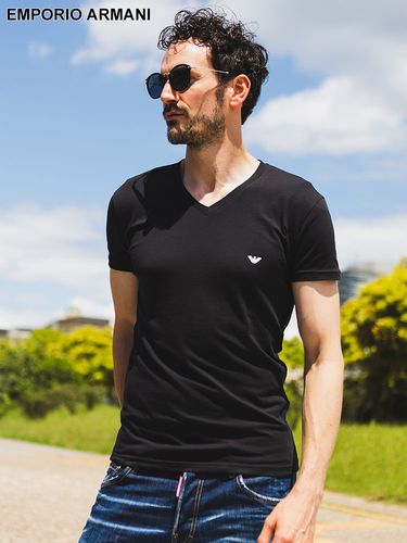 EMPORIO ARMANI (エンポリオアルマーニ) イーグルロゴ クルーネック