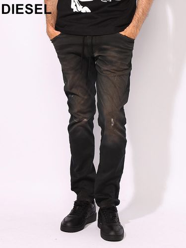 DIESEL (ディーゼル) ダメージ加工 ボタンフライ ジーンズ D-MACRO