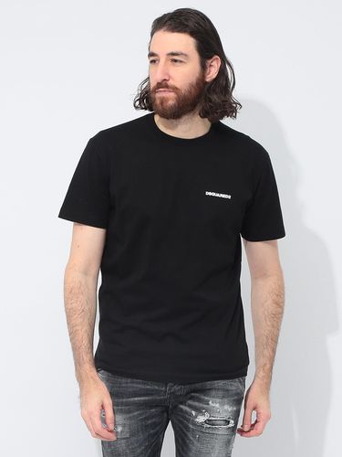 DSQUARED2 (ディースクエアード) ネオンロゴ クルーネック 半袖 T