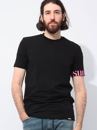 DSQUARED2 (ディースクエアード) ネオンロゴ クルーネック 半袖 T