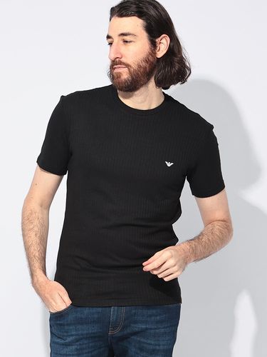 EMPORIO ARMANI (エンポリオアルマーニ) 胸ロゴ ハーフジップ 半袖