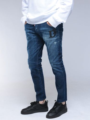 DSQUARED2 (ディースクエアード) ウォッシュ加工 レザーラベル