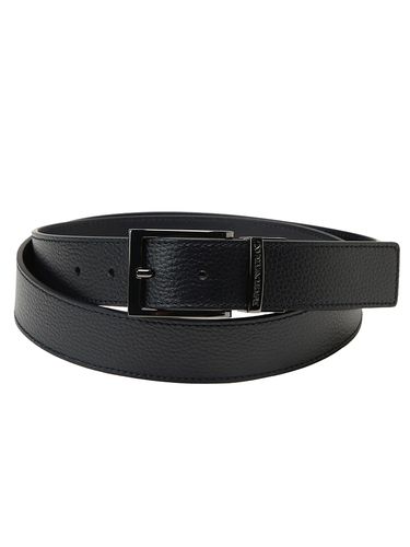 EMPORIO ARMANI (エンポリオアルマーニ) スムースレザー バックル回転