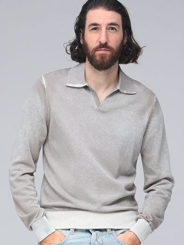 DIESEL リブ編み グレー Mサイズ セーター 中古・古着通販】DIESEL (ディーゼル) M-OXIAケーブルニット グレー