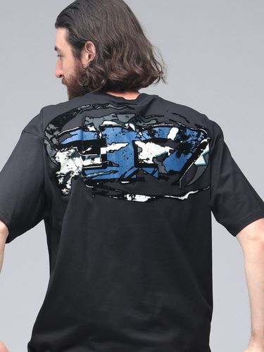 DIESEL (ディーゼル) トロンプルイユ 総柄プリント クルーネック 半袖