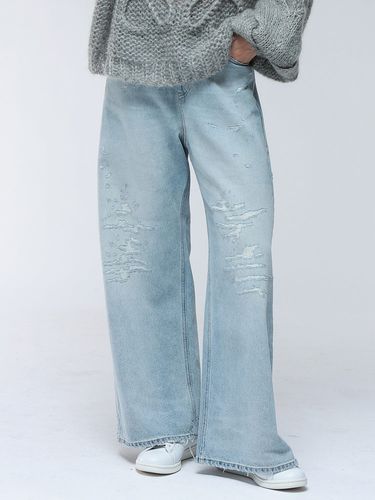 DISEL ダメージデニム DIESEL (ディーゼル) ダメージ ジップフライ ジーンズ ボーイフレンド