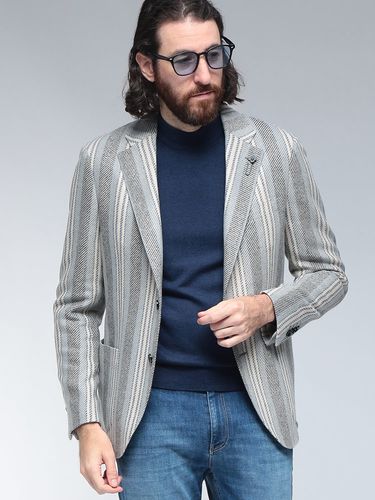 LARDINI (ラルディーニ) ブークレ シルクカシミヤブレンド シングル