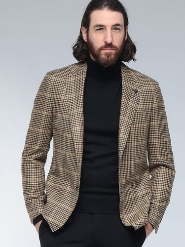 LARDINI (ラルディーニ) 千鳥格子 ハウンドトゥース シングル 2